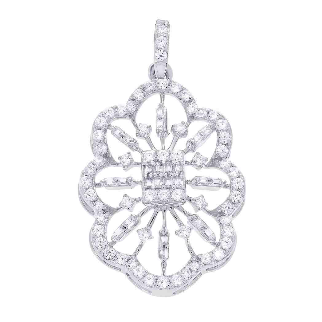 Flower Design Pendant PD31771A